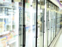 Commercial refrigerators with CVD coatings that eliminate condensation and frost to increase efficiency